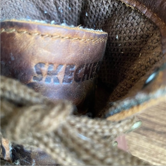 90s Skechers Laramie Engineer brown Leather Lace Up Ankle Boot - Picture 15 of 15